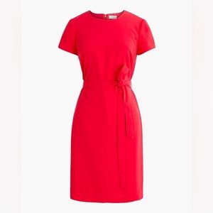 J. Crew factory - Short-sleeve belted suiting dress- size 0
